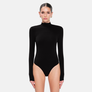OW Collection LEXI Turtleneck Bodysuit Bodysuit 121 - Black