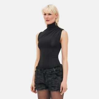 OW Collection LINNEA Slouchy Top Top 121 - Black