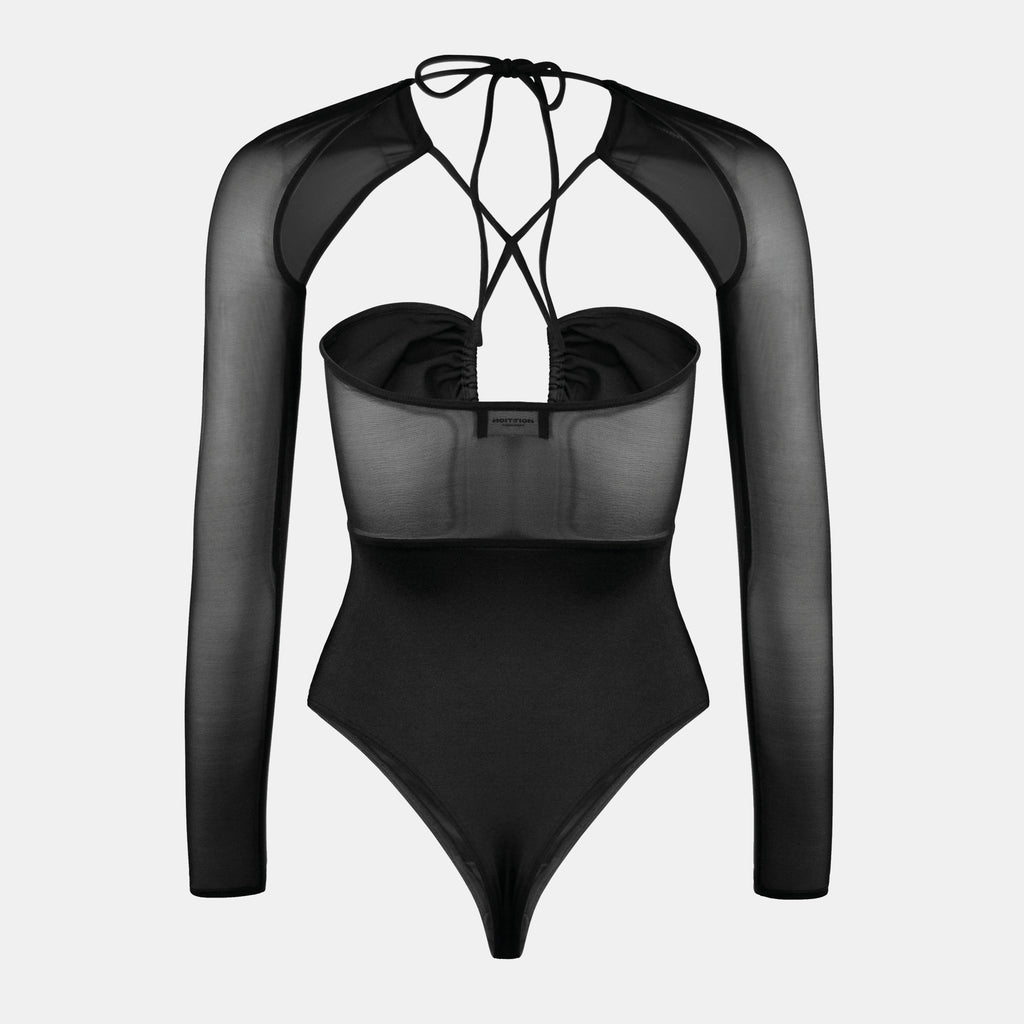 OW Collection MARGOT Bodysuit Bodysuit 002 - Black Caviar