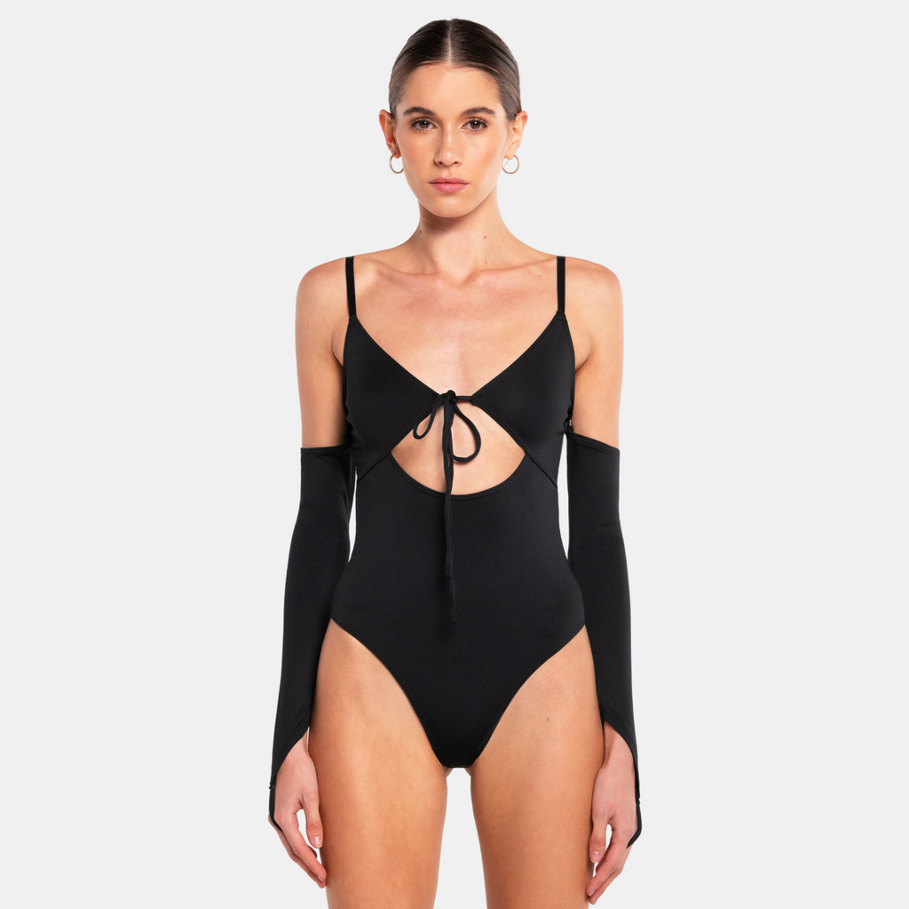 OW Collection MATILDA Bodysuit Bodysuit 002 - Black Caviar
