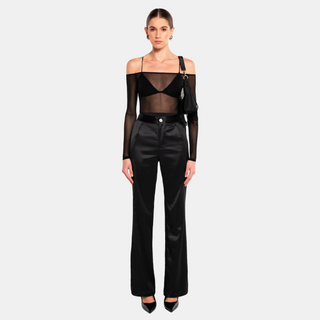 OW Collection MORGAN Bodysuit (2-piece) Account 002 - Black Caviar