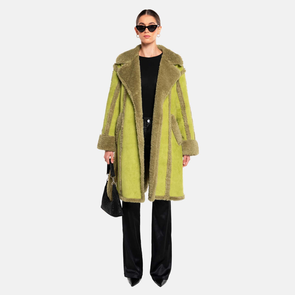 OW Collection NEW YORK Coat Coat 048 - Mellow Green