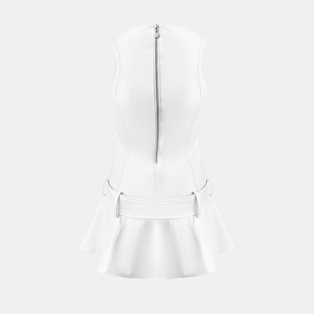 OW Collection PEARL Mini Dress Dress 001 - White