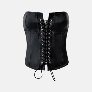 OW Collection SABLE Corset Top Top 237 - Distressed Black