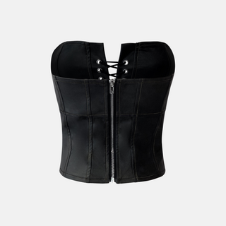 OW Collection SABLE Corset Top Top 237 - Distressed Black
