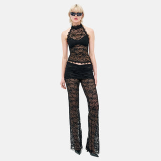 OW Collection SELAH Lace Pants Pants 121 - Black
