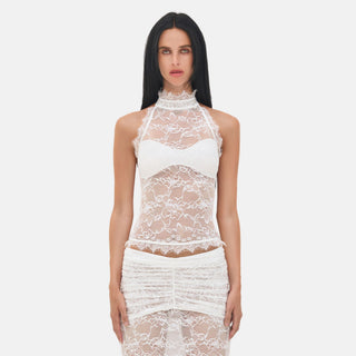 OW Collection SELAH Lace Top Top 001 - White