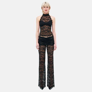 OW Collection SELAH Lace Top Top 121 - Black