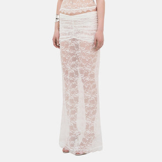 OW Collection SELAH Maxi Skirt Skirt 001 - White