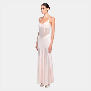 SERENITY Maxi Dress | Light Pink Sheer Maxi | OW Collection SERENITY Maxi Dress | Light Pink Sheer Maxi | OW Collection