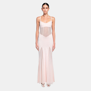 SERENITY Maxi Dress | Light Pink Sheer Maxi | OW Collection SERENITY Maxi Dress | Light Pink Sheer Maxi | OW Collection