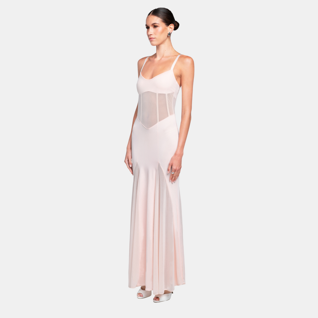 OW Collection SERENITY Maxi Dress Dress 047 - Light Pink