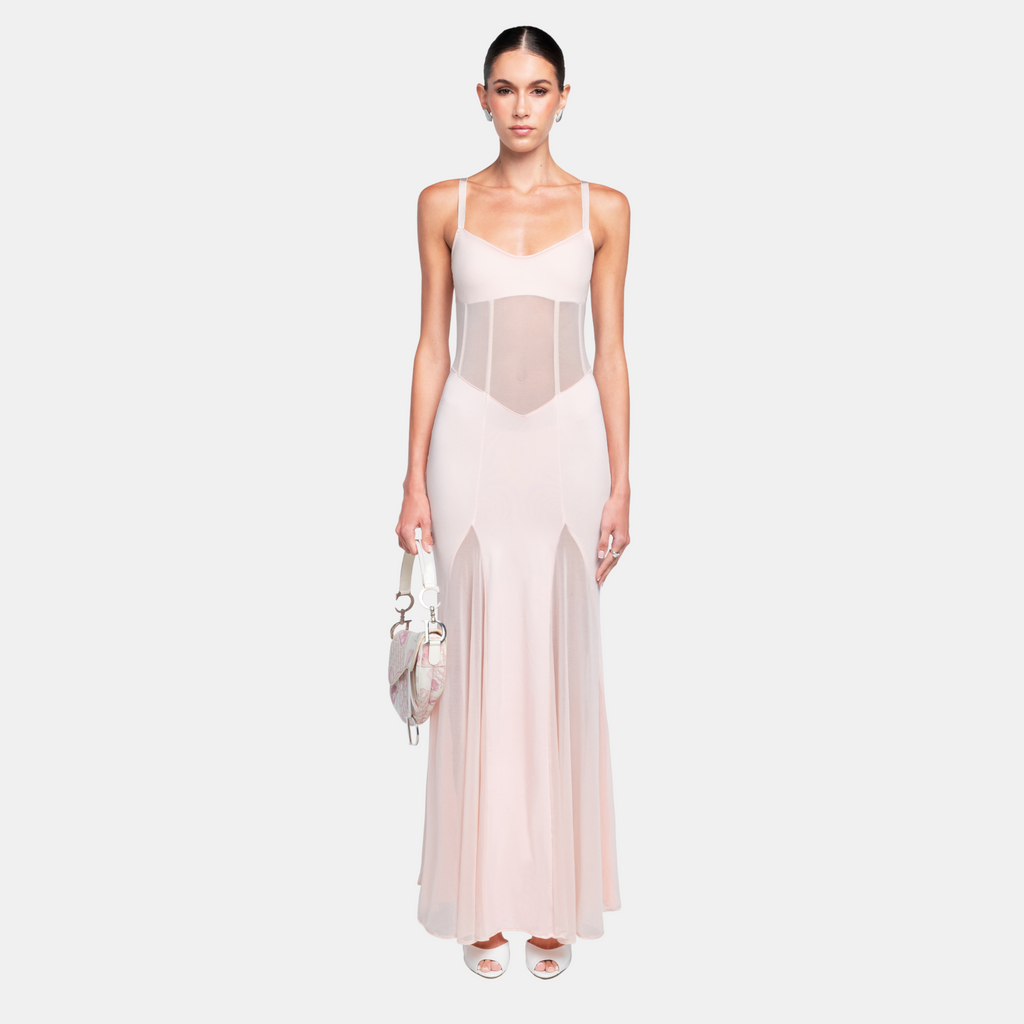 OW Collection SERENITY Maxi Dress Dress 047 - Light Pink