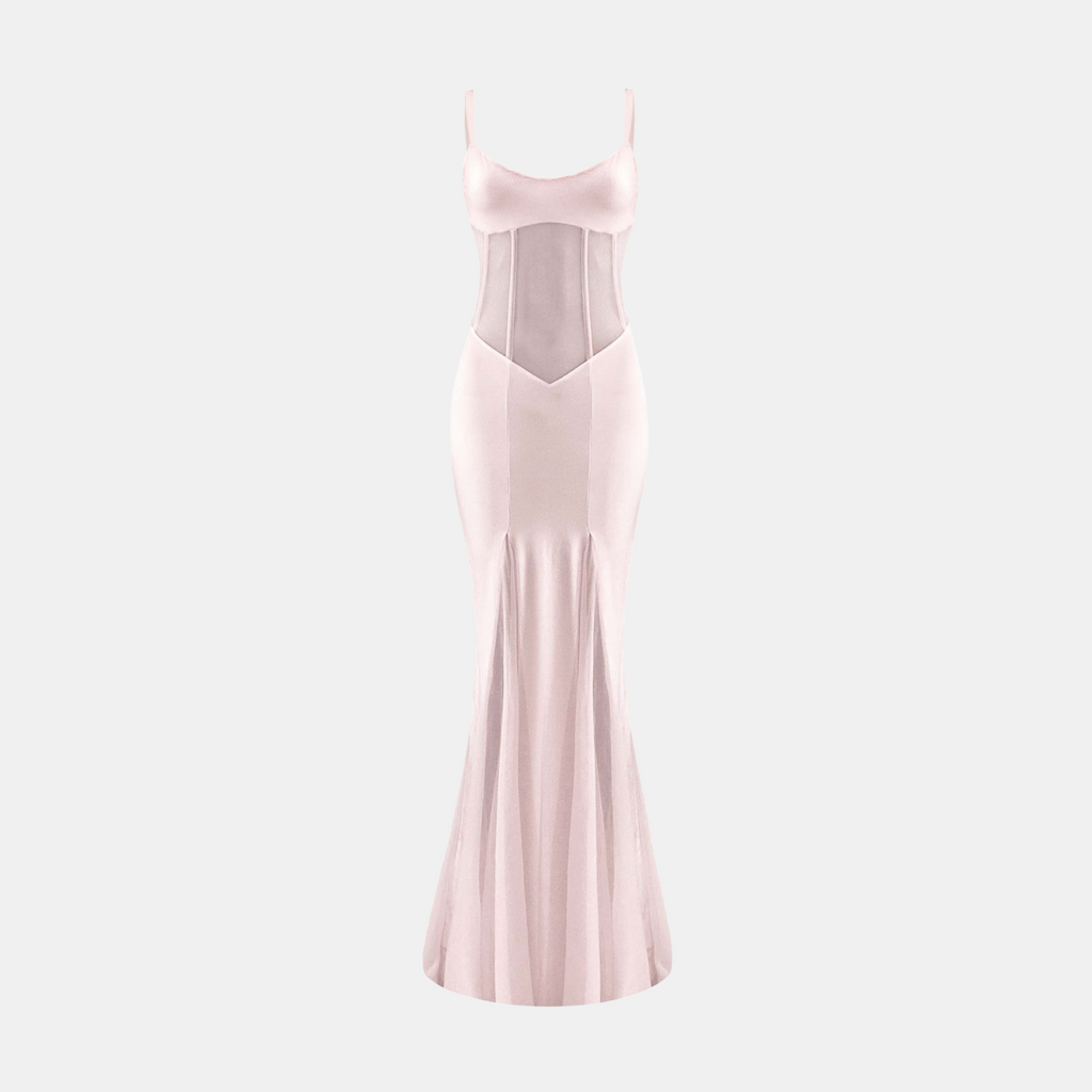 OW Collection SERENITY Maxi Dress Dress 047 - Light Pink