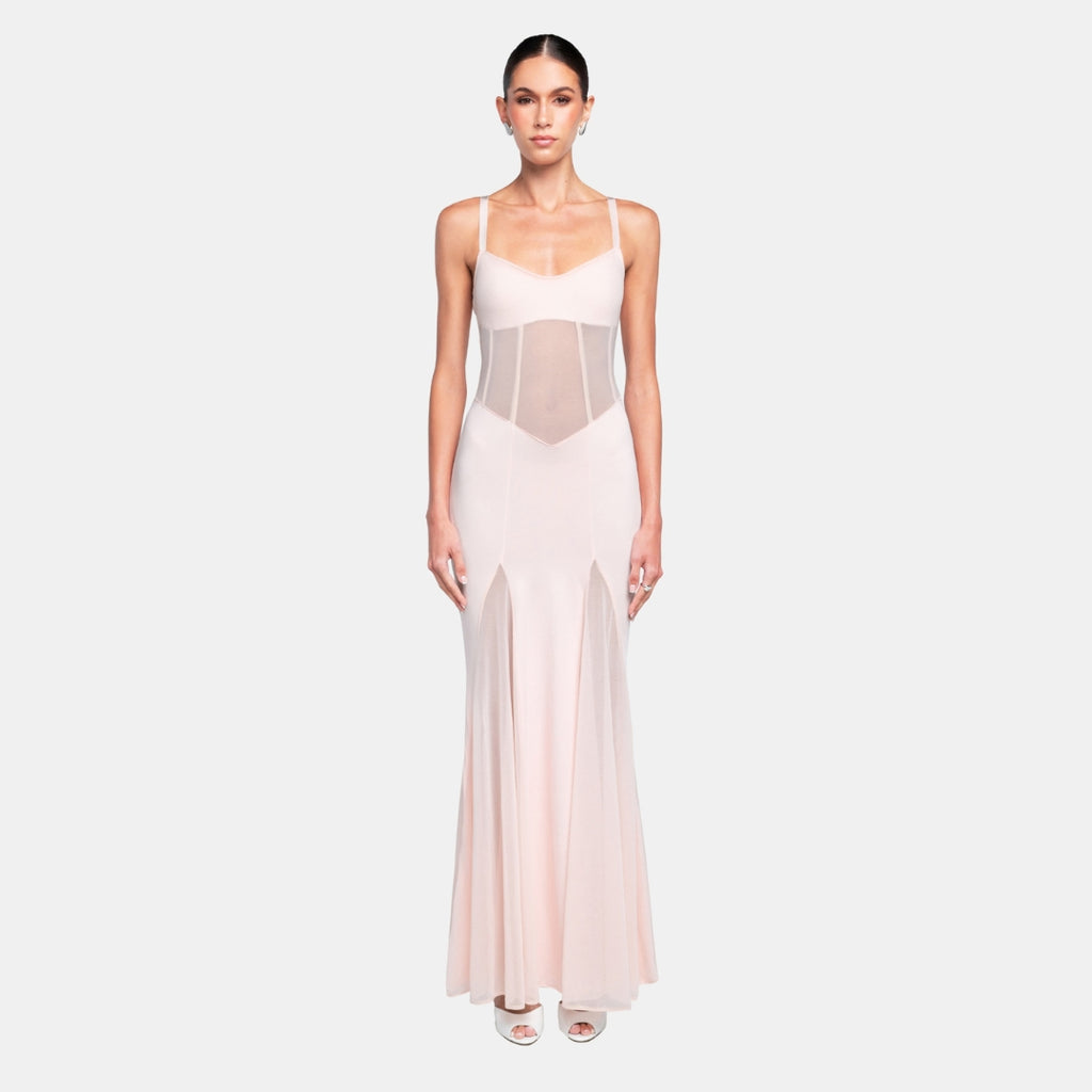 OW Collection SERENITY Maxi Dress Dress 047 - Light Pink