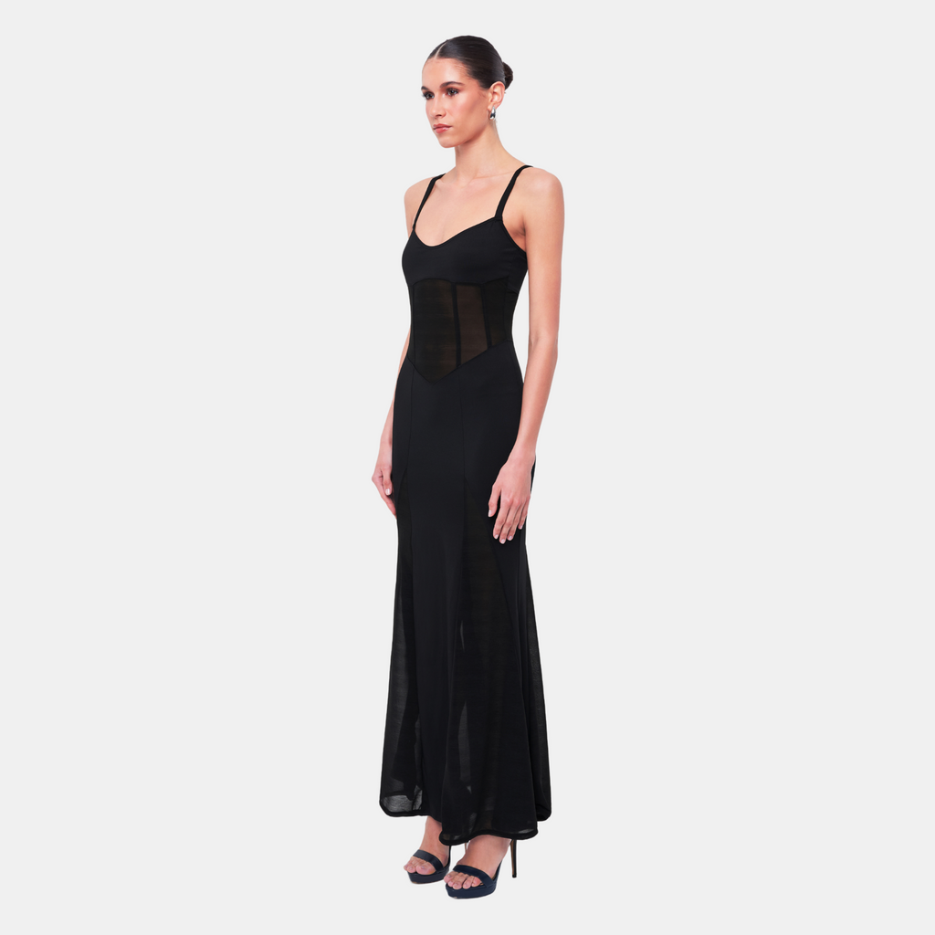 OW Collection SERENITY Maxi Dress Dress 121 - Black