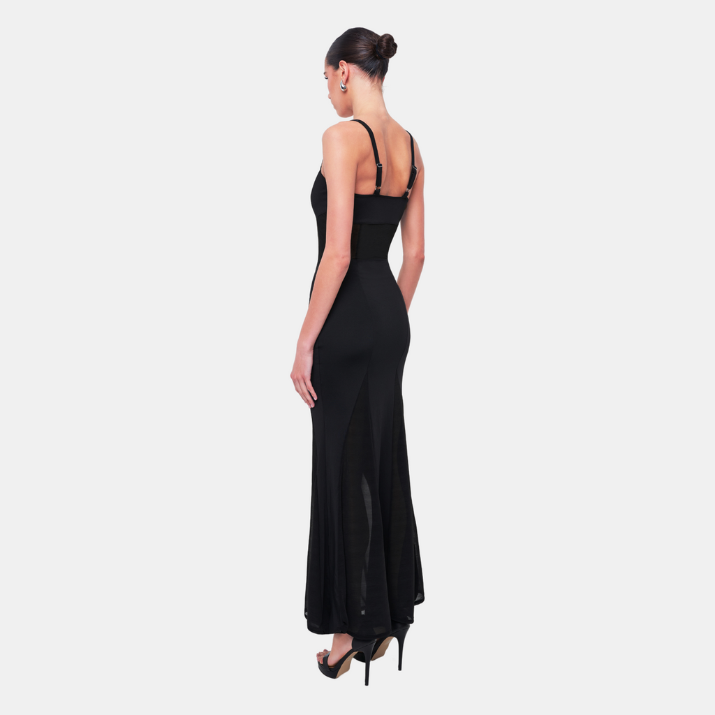 OW Collection SERENITY Maxi Dress Dress 121 - Black