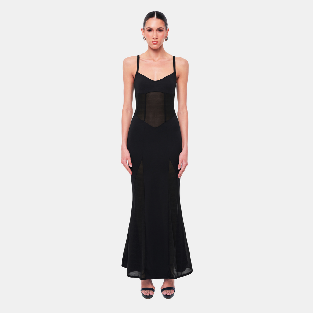 OW Collection SERENITY Maxi Dress Dress 121 - Black