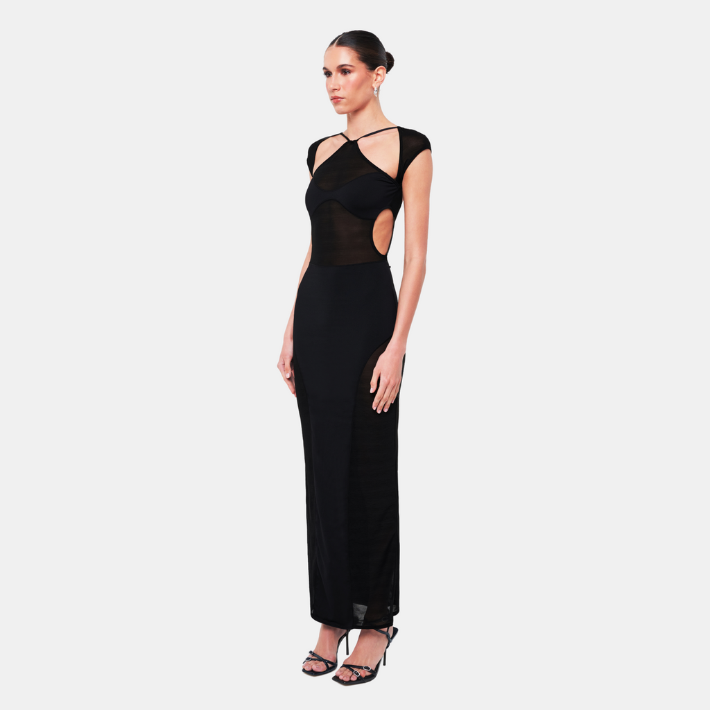 OW Collection SIENNA Maxi Dress Dress 121 - Black