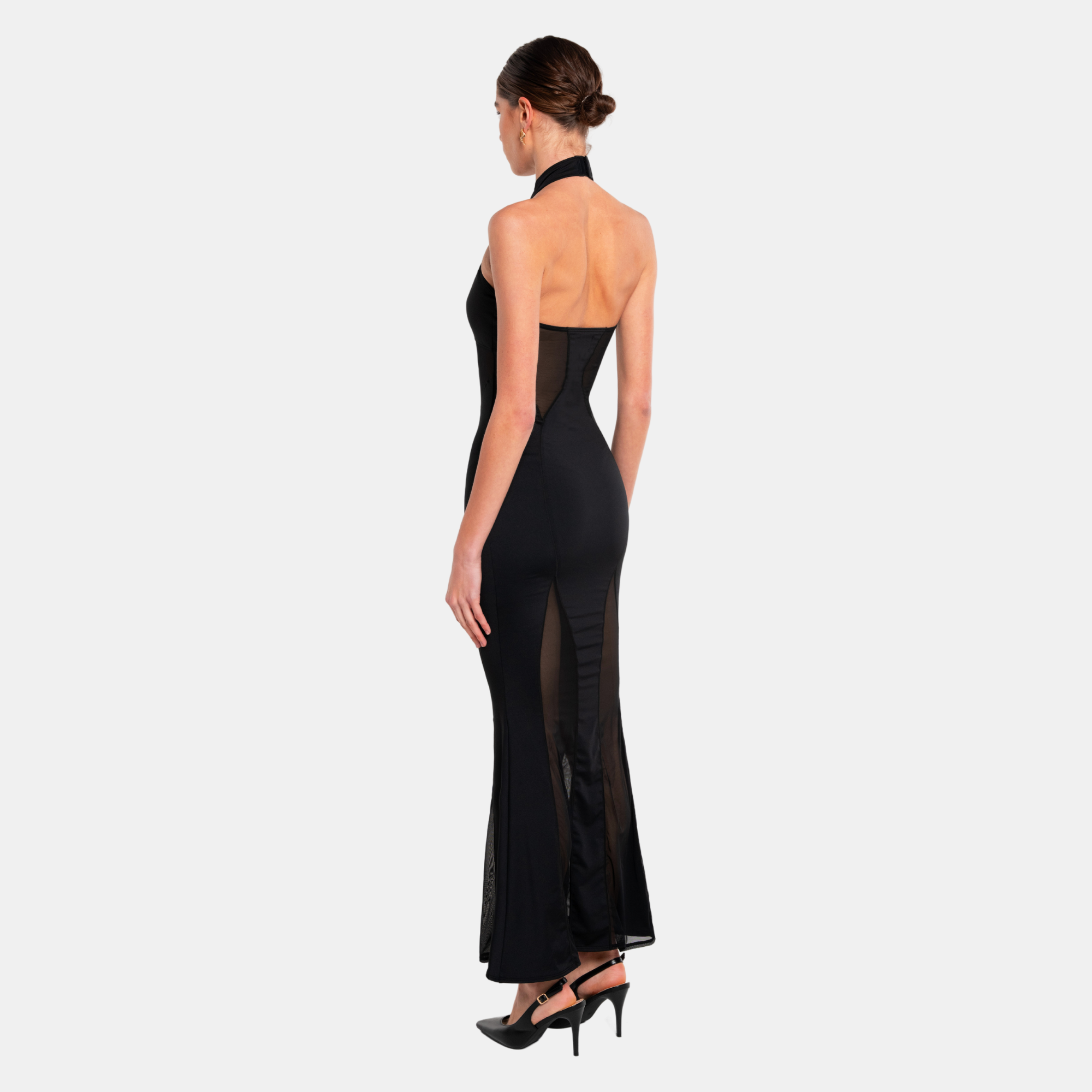 SIERRA Halter Neck Dress | Black Maxi Dress | OW Collection SIERRA Halter Neck Dress | Black Maxi Dress | OW Collection