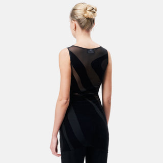 OW Collection SILLA Asymmetric Top Top 121 - Black