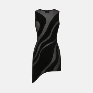 OW Collection SILLA Asymmetric Top Top 121 - Black