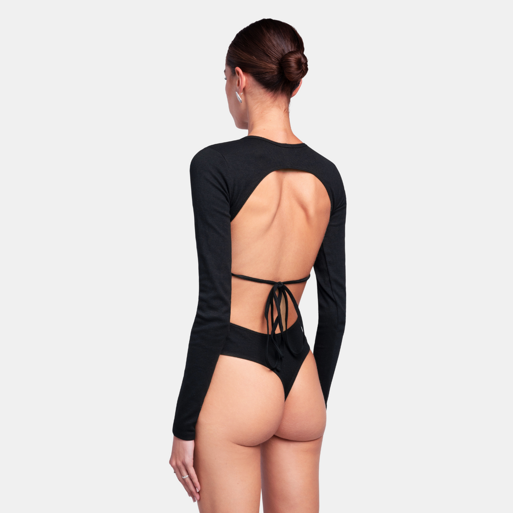 OW Collection STAN Bodysuit Bodysuit 002 - Black Caviar