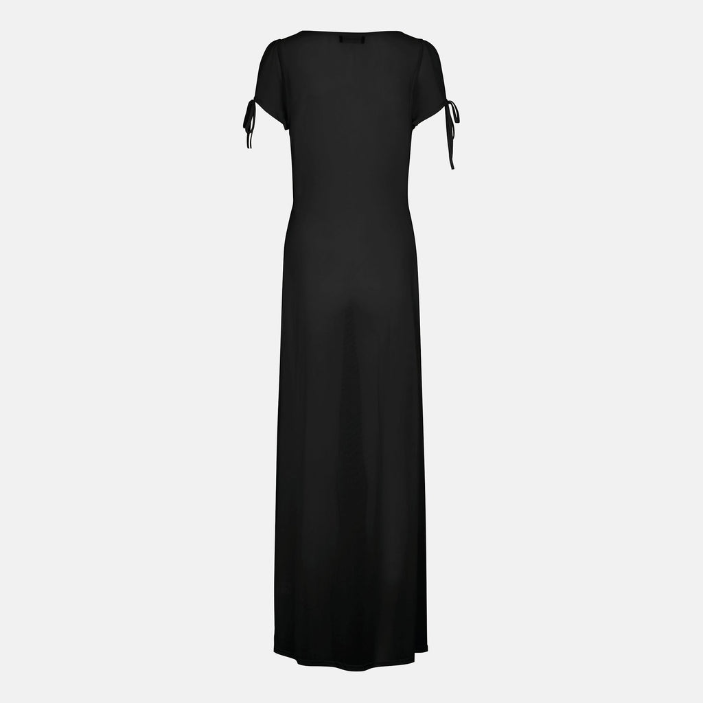 OW Collection SUMMER Cover Up Dress 002 - Black Caviar