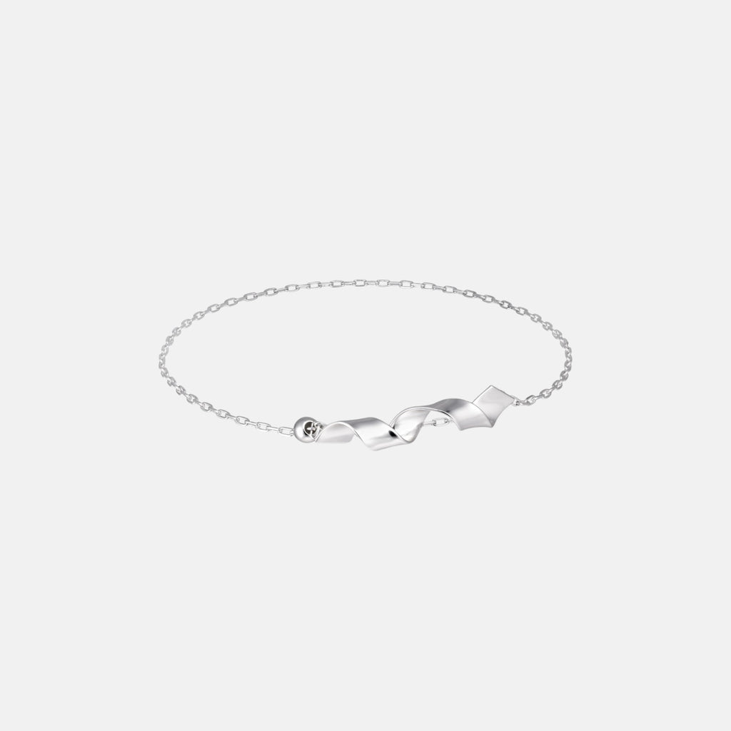 OW Collection SWIRL Anklet Chain Jewelry 193 - Silver