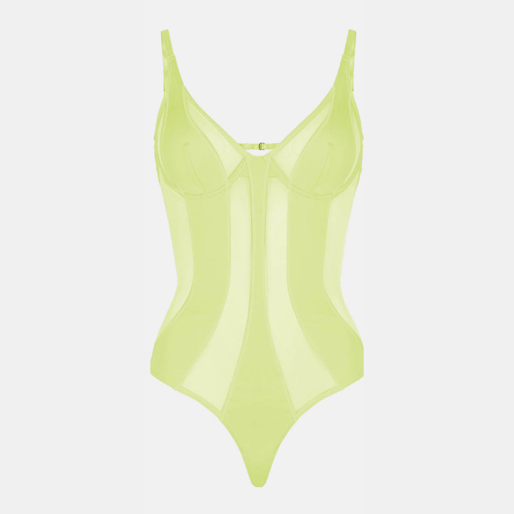 OW Collection SWIRL Bodysuit Bodysuit 048 - Mellow Green