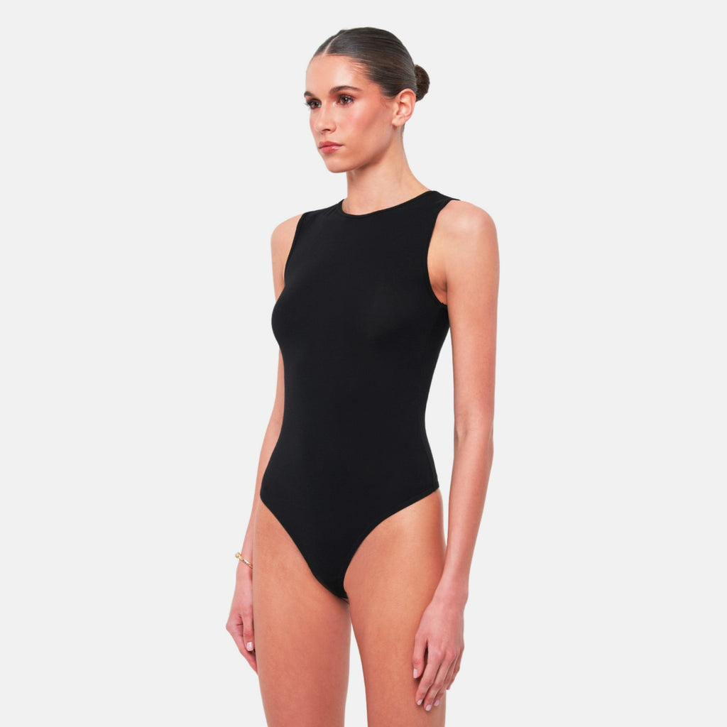 OW Collection TANKTOP Bodysuit Bodysuit 002 - Black Caviar