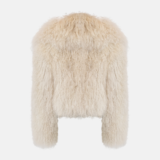 OW Collection THEA Fur Jacket Jacket 196 - Light Tan