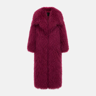 OW Collection THEA Maxi Coat Coat 233 - Cherry Lacquer