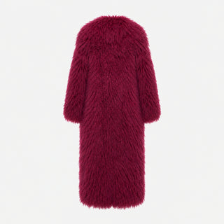 OW Collection THEA Maxi Coat Coat 233 - Cherry Lacquer