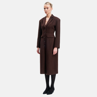 OW Collection YRSA Wool Coat Coat 016 - Tobacco Brown