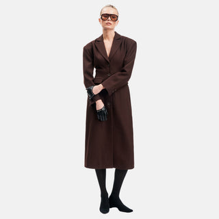 OW Collection YRSA Wool Coat Coat 016 - Tobacco Brown