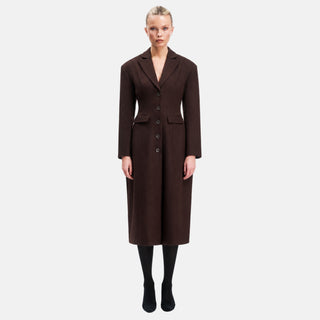 OW Collection YRSA Wool Coat Coat 016 - Tobacco Brown