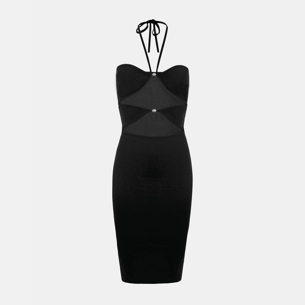 OW Collection ZITA Midi Dress Dress 002 - Black Caviar