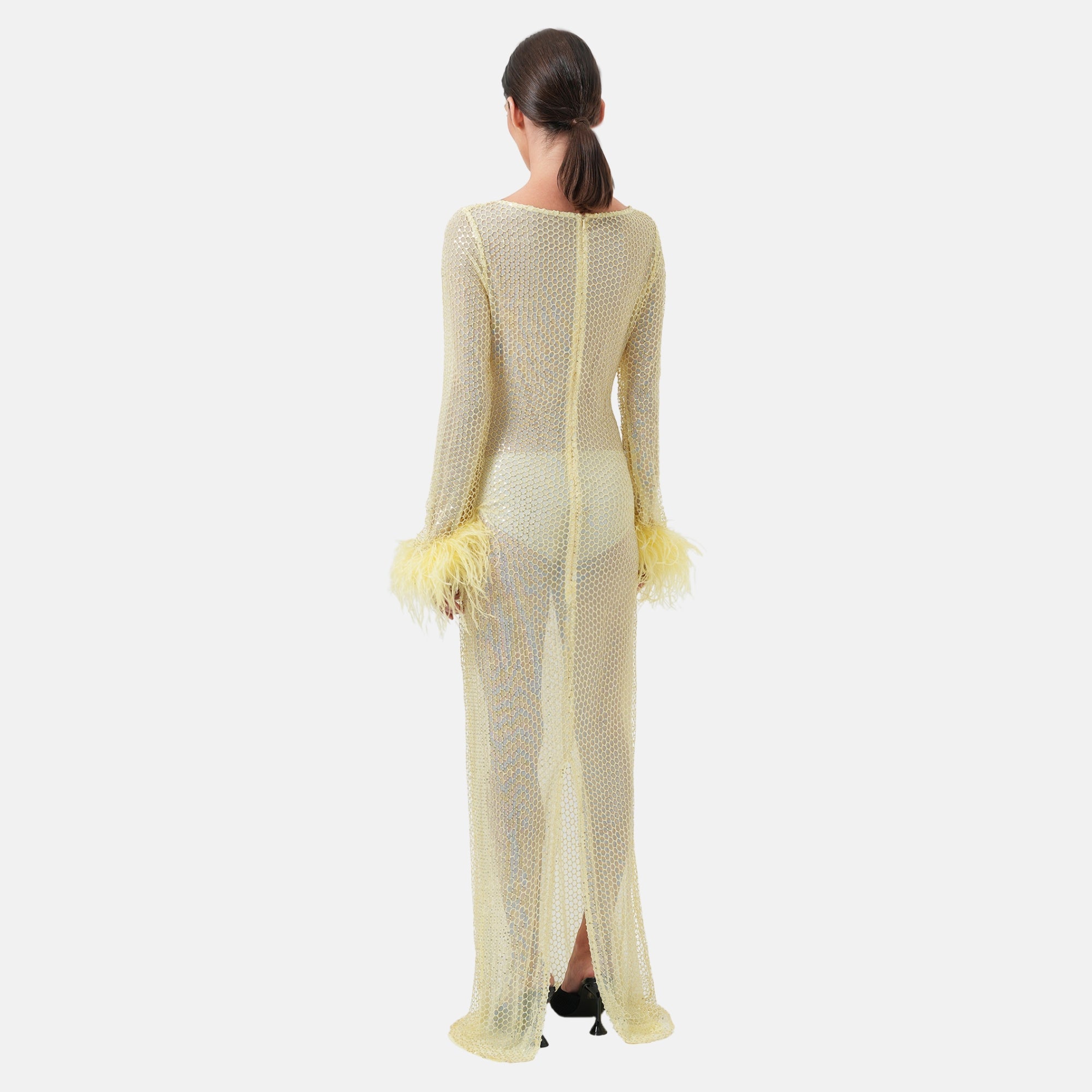 ALVA Maxi Dress | Butter Yellow Embellished Dress ALVA Maxi Dress | Butter Yellow Embellished Dress