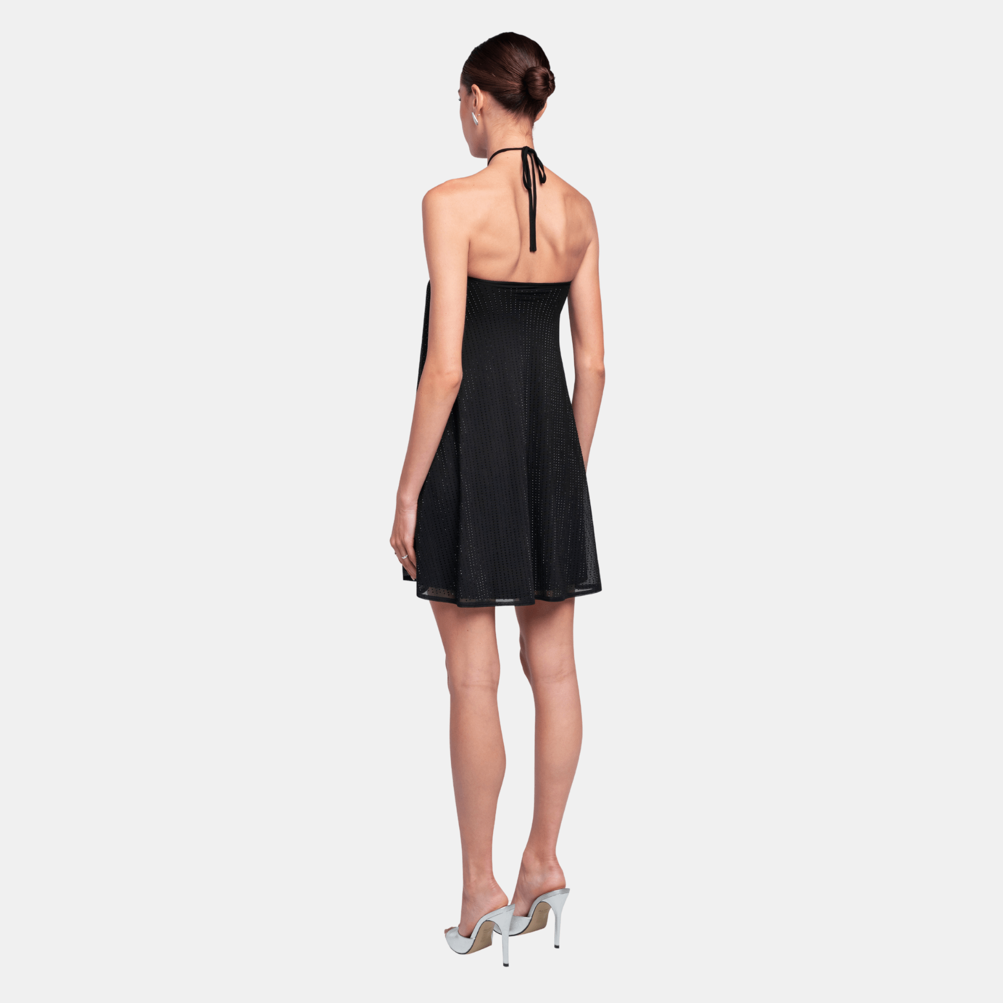 black rhinestone cocktail dress Regular