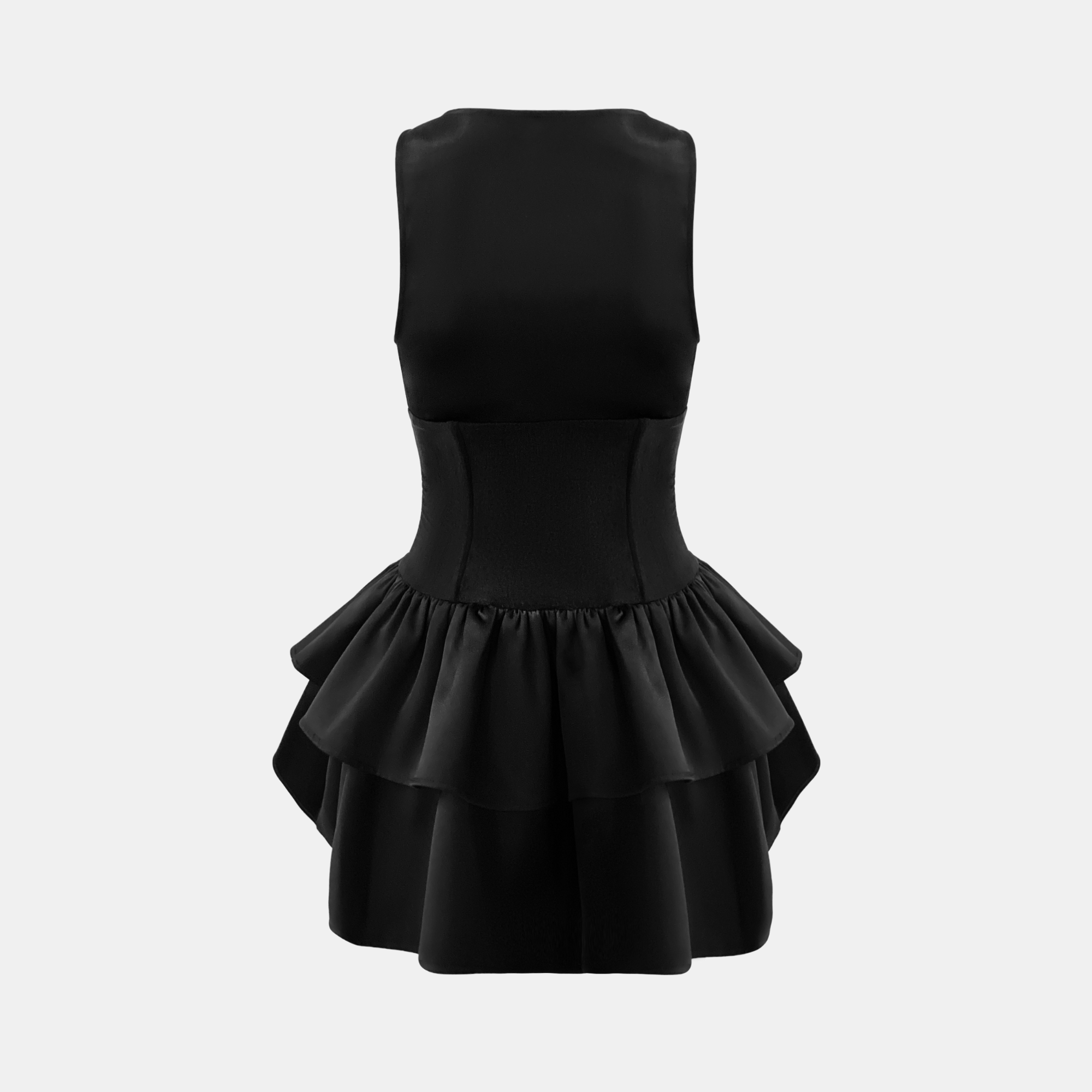 corset peplum mini dress Corset Peplum Mini Dress