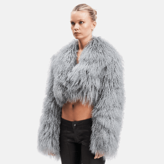 CELIA Crop Fur Jacket - Jacket | OW Collection