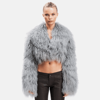 CELIA Crop Fur Jacket - Jacket | OW Collection