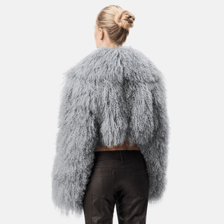 OW Collection CELIA Crop Jacket Jacket 005 - Grey