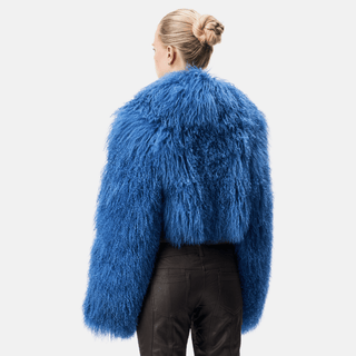 OW Collection CELIA Crop Jacket Jacket 026 - Blue