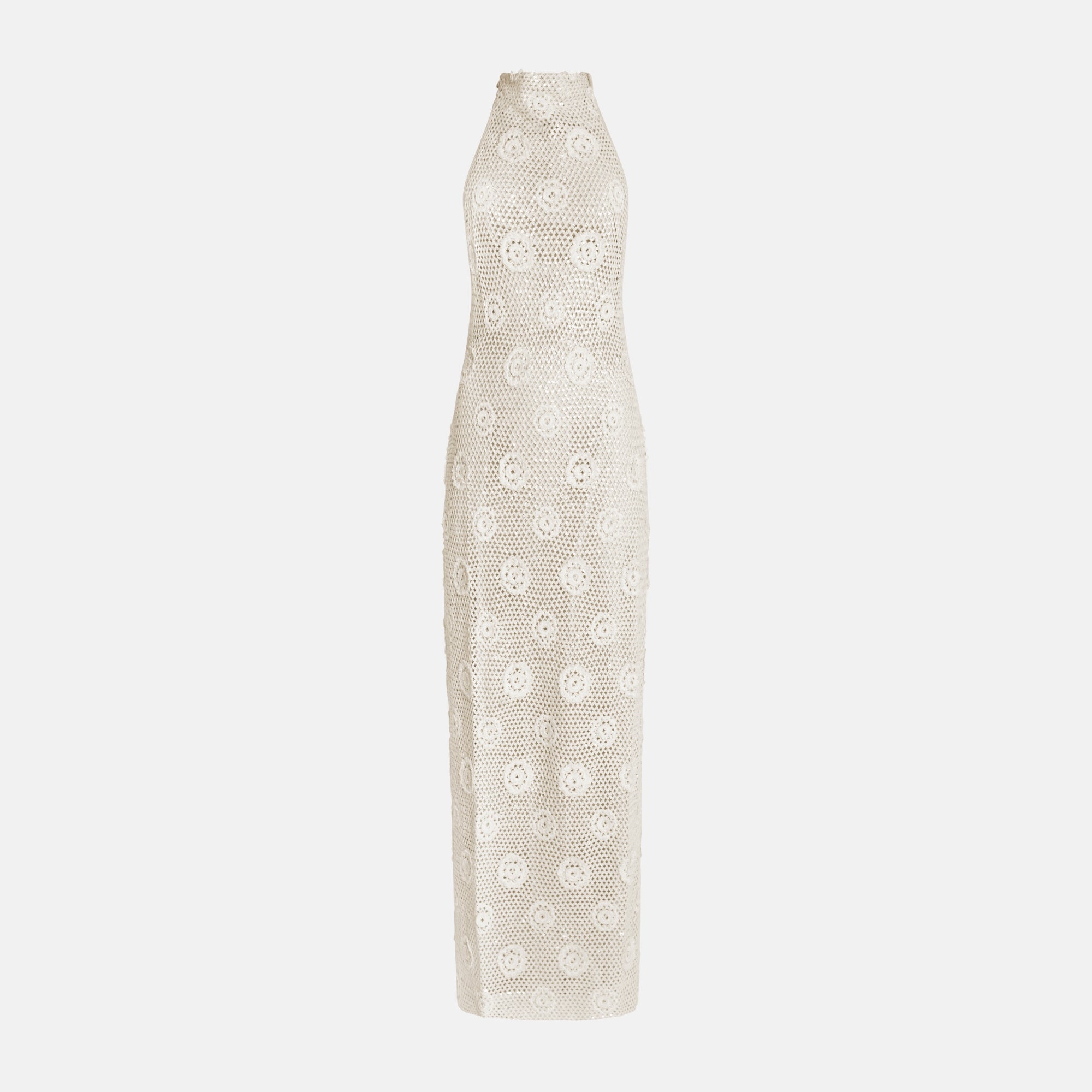COLLETTE Maxi Dress | Beige Crochet Open Back Dress | OW Collection COLLETTE Maxi Dress | Beige Crochet Open Back Dress | OW Collection