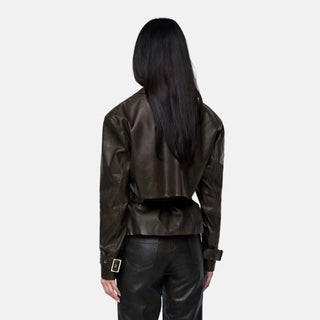 OW Collection DAPHNE Jacket Jacket 237 - Distressed Black