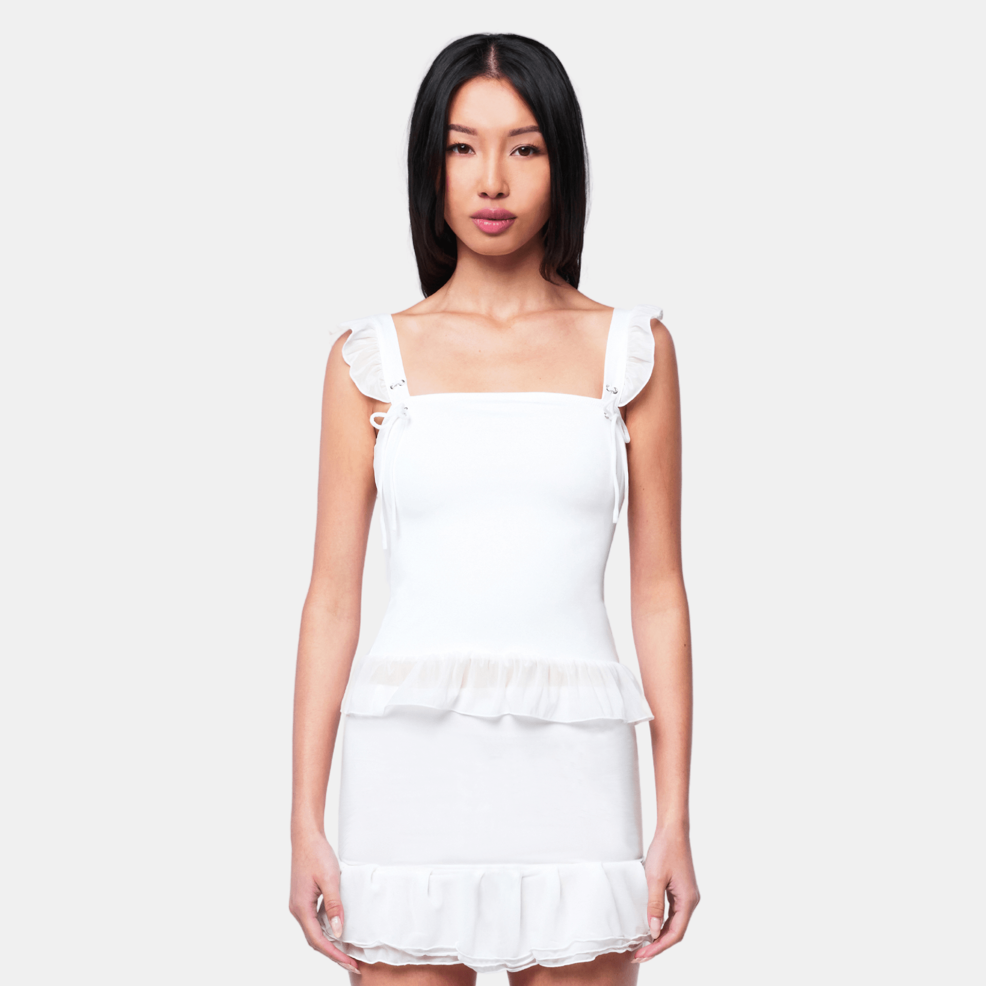 revolve elena mini dress MORE TO COME Elena Mini Dress in Black