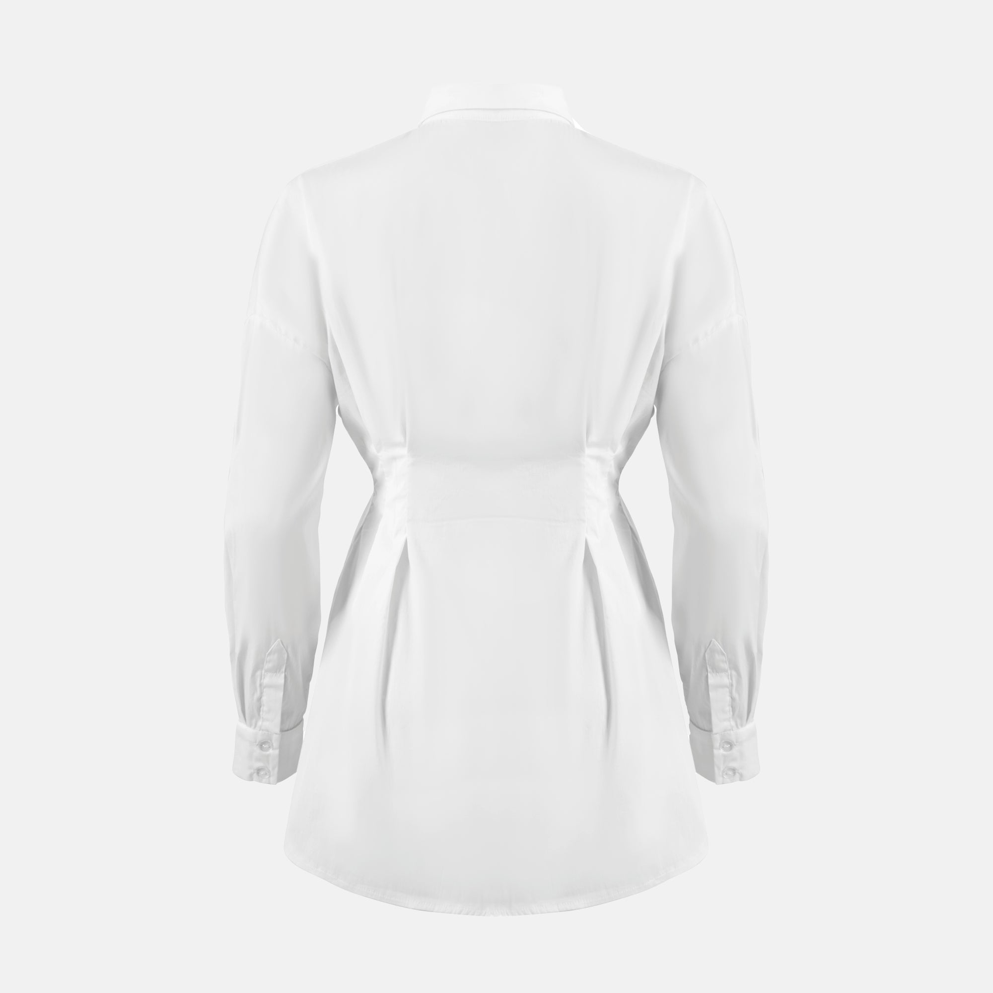 OW Collection Ella Shirt Dress in White - size L OW Collection Ella Shirt Dress in White - size L