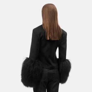 OW Collection FRANCES Wool Blazer Blazer 121 - Black